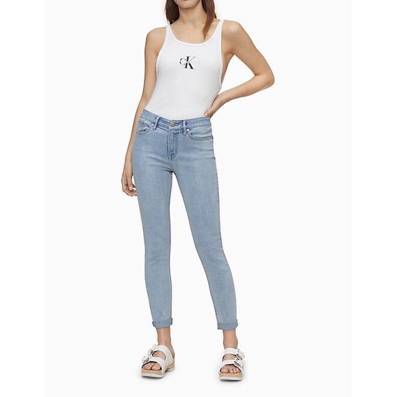 ✖️SOLD✖️Calvin Klein Jeans Mid Rise Skinny W28 x L32 NWT - Picture 2 of 6